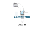 Receiver Adapters, Bend with Vacuum Connection(LIGLA3-11) Glassware Labinstro