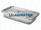 Instrument Tray with Cover (Stainless steel) - (Inner dia.) Medical Labinstro