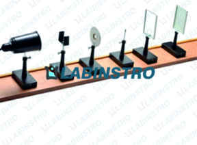 OPTICAL BENCH WOODEN WITH LAMP HOUSE Physics Labinstro