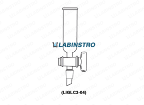 Dropping Funnels Cylindrical Open Top with Glass Stop Cock,Glass Stop Cock, Stem with Cone (LIGLC3-04) Glassware Labinstro