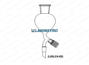 Separating Funnels,Pear Shape with PTFE Needle Valve StopCock (LIGLC4-02) Glassware Labinstro