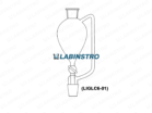 Pressure Equalising Funnels,Pear Shape with Socket,Stop Cock and Stem with Cone  Glassware Labinstro