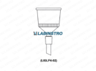 Buckner Funnels with Sintered Disc of Porosity G-0 or G-1 or G-3 or G-4 Cone at Stem (LIGLF4-02) Glassware Labinstro