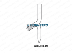 Rotaflow Stop Cock Screw Type with 2 plain Limbs (LIGLH10-01) Glassware Labinstro