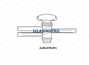 Stop Cock Three Way Double Oblique Bore,High Vaccum (LIGLH15-01) Glassware Labinstro