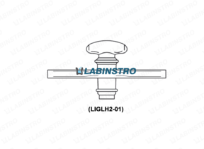 PTFE key Stop Cock Straight Bore (LIGLH2-01) Glassware Labinstro