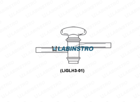 PTFE Key,Stop Cock with Oblique Bore (LIGLH3-01) Glassware Labinstro