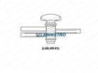 PTFE Key,Stop Cock with 3 way Double Oblique Bore (LIGLH5-01) Glassware Labinstro