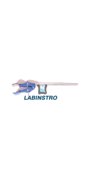 Universal Clamps, (condenser clamp), made of moulded alloy cork lined jaws can hold 75 mm dia articles with chrome plated 8mm, dia mild steel rod of holding in the boss head.(LIGLM17-01) Glassware Labinstro