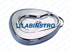 Bed Pan with Lid - Stainless Steel Medical Labinstro