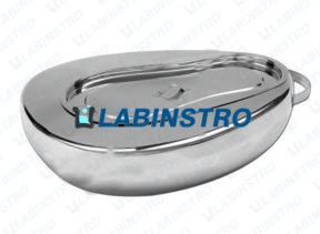 Bed Pan with Lid - Stainless Steel Medical Labinstro