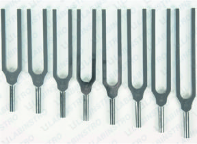 Set of 8 Tuning Fork Aluminium Physics Labinstro